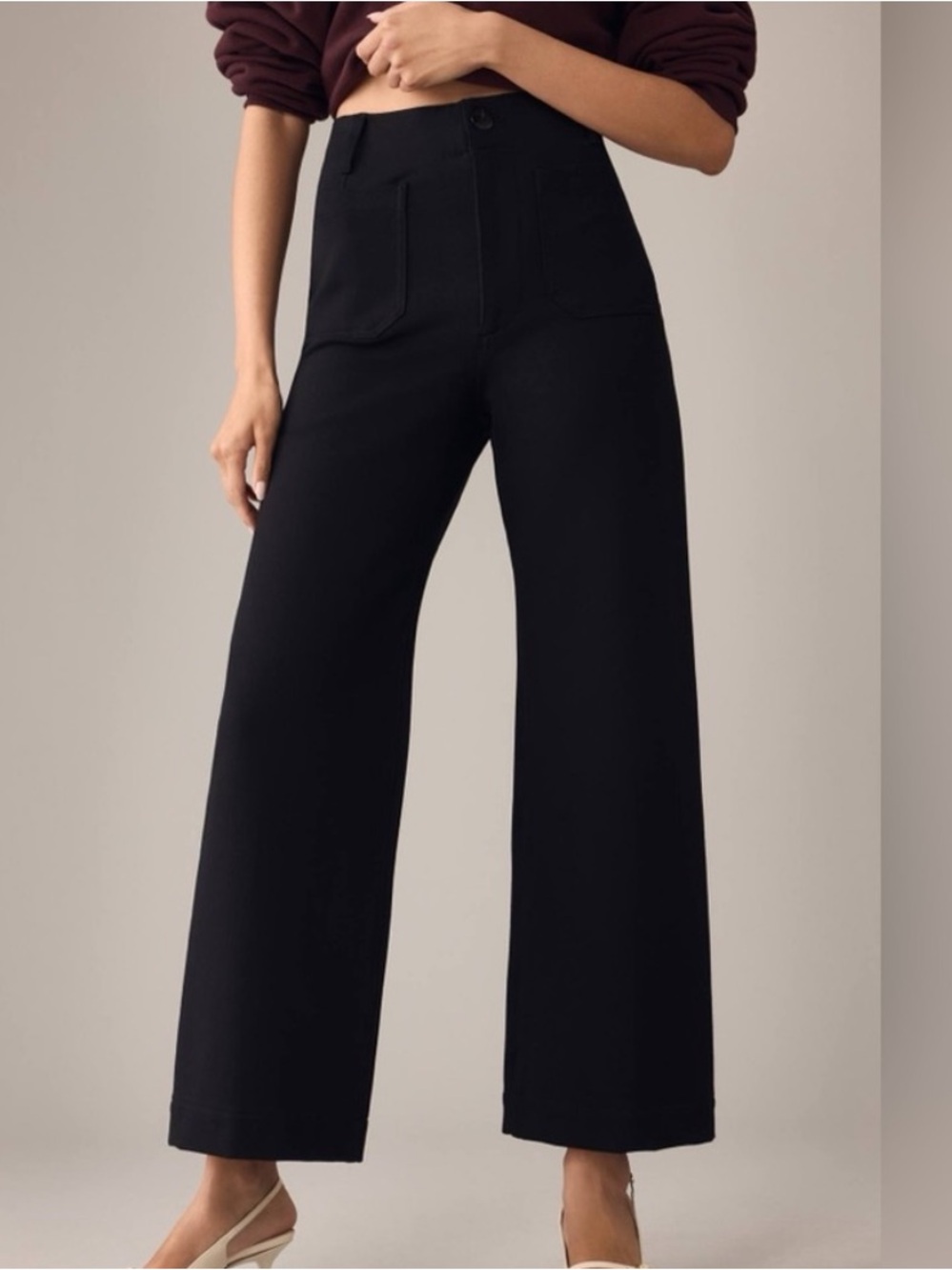 Anthropologie Colette Ponte Black Pant